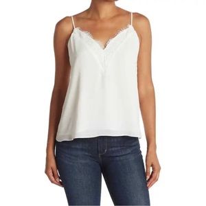 Melrose and Market Ivory Lace Tank XXL